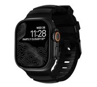 Nomad Rocky Point 2 Carbon Black Black HW - Apple Watch Ultra 4 Band 49 mm | Apple Watch Ultra Band 1-4, correas para Apple Watch para hombre, herrajes de titanio, goma FKM impermeable