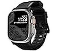Nomad rugged sport strap Apple Watch 42mm / 44mm / 45mm / 49mm zwart / zilver - NM1A41SN00