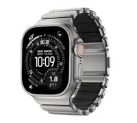 NOMAD Stratos Band I - Correa para Apple Watch 42/44/45/46/49 mm, diseño híbrido, negro natural, verschiedene größen, Moderno