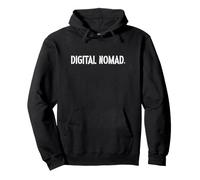 Nómada Digital Trabajando en Varios Lugares Internet pasión por los Viajes Sudadera con Capucha