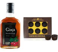 Nómada Lote de 6 Mini tazas de Chocolate Ginja Serra da Estrela 20 cl Con Aroma de Vainilla Textura suave y Cremosa Producto Gourmet de Portugal
