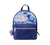 Nomadict Gaming Bag Stitch Hokusai Waves - Mochila con compartimento diseñada para Nintendo Switch® (28 x 22 x 12 cm), diseño oficial de Disney