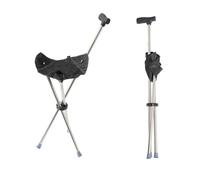 Nomadnia - Taburetes de viaje ligeros para adultos, sillas de bastón plegables para adultos, asiento de bastón, asiento plegable de 250 libras para camping y senderismo, color negro