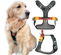 Nomadog Trailblazer Arnes Perro Grande Sin Tirones con Asa - Ajuste Óptimo, Reflectante 3M, Aluminio No Oxidante, Materiales Reciclados - Ideal para Perros Activos (L)