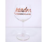 Nomart Copa Balón Personalizada, Copa Gin-Tonic Personalizada, Copas BridalShower, Accesorios Despedida de Soltera, Regalos para Damas de Honor, Copas Personalizadas