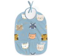 Nombear Baberos Bebe Impermeables - Baberos Impermeables para Bebés de 6 a 12 Meses, Babete Impermeável Bebe, Babero para Comida de Bebé, Delantal para Bebé, Paquete de 1