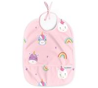 Nombear Baberos Bebe Impermeables - Baberos Impermeables para Bebés de 6 a 12 Meses, Babete Impermeável Bebe, Babero para Comida de Bebé, Delantal para Bebé, Paquete de 1