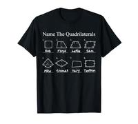 Nombra el diseño Divertido del Profesor de matemáticas cuadriláteros Camiseta