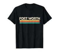 Nombre de Ciudad de Fort Worth, Texas, EE. UU., diseño clásico de Colores Vintage Camiseta