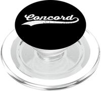 Nombre de ciudad estadounidense en cursiva vintage de Concord, New Hampshire, retro PopSockets PopGrip para MagSafe