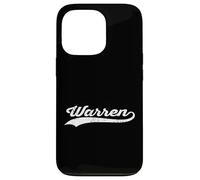 Nombre de ciudad estadounidense en cursiva vintage de Warren Michigan Retro Sports Carcasa para iPhone 13 Pro