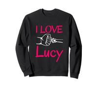 Nombre de I Love Lucy A Love Forever Heart Dog Paw Sudadera