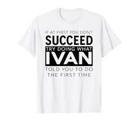 Nombre de Ivan, Broma Divertida, Navidad, cumpleaños, papá, Hombre, Padre Camiseta