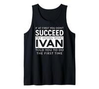 Nombre de Ivan, Broma Divertida, Navidad, cumpleaños, papá, Hombre, Padre Camiseta sin Mangas