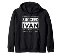 Nombre de Ivan, Broma Divertida, Navidad, cumpleaños, papá, Hombre, Padre Sudadera con Capucha