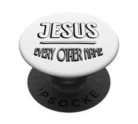 Nombre de Jesús por Encima de Cualquier Otro Nombre PopSockets PopGrip Adhesivo