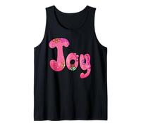 Nombre de la alegría, Personalizado en Letras de Burbujas de Flores Retro Bohemias Camiseta sin Mangas