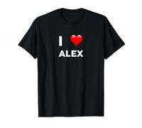 Nombre de la camiseta I Love ALEX Camiseta