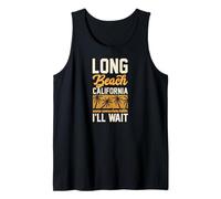 Nombre de Long Beach California en algún Lugar Mejor, esperaré Camiseta sin Mangas