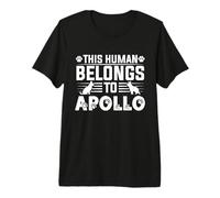 Nombre de Perro Apolo, Regalo Personalizado This Human Belongs To a Camiseta Premium
