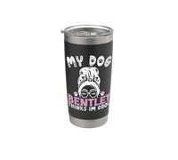 Nombre de perro Bentley regalo personalizado My Dog Thinks Im Cool Vaso térmico de acero inoxidable de doble pared