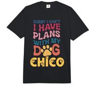 Nombre de Perro Chico Regalo Personalizado Busy with My Dog Chico Comfort Colors Adult Heavyweight T-Shirt