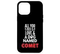 Nombre de perro Cometa - Todo lo que necesitas es amor! Carcasa para iPhone 12 Pro Max