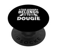 Nombre de Perro Dougie Regalo Personalizado This Human Belongs To a PopSockets PopGrip Adhesivo