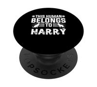 Nombre de Perro Harry Regalo Personalizado This Human Belongs To a PopSockets PopGrip Adhesivo