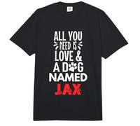 Nombre de Perro Jax Design - All You Need is Love! Comfort Colors Adult Heavyweight T-Shirt