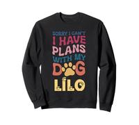 Nombre de perro Lilo regalo personalizado Busy With My Dog Lilo Sudadera
