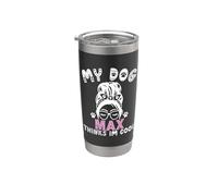 Nombre de perro Max regalo personalizado My Dog Thinks Im Cool Vaso térmico de acero inoxidable de doble pared