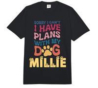 Nombre de Perro Millie Regalo Personalizado Busy with My Dog Millie Comfort Colors Adult Heavyweight T-Shirt