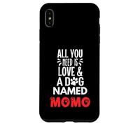 Nombre de perro Momo - Todo lo que necesitas es amor Carcasa para iPhone XS Max