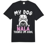 Nombre de Perro Nala Regalo Personalizado My Dog Thinks Im Cool Comfort Colors Adult Heavyweight T-Shirt