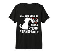 Nombre de Perro Personalizado Baron Cute Dog Pet Lover Camiseta Premium