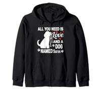 Nombre de Perro Personalizado Baron Cute Dog Pet Lover Sudadera con Capucha