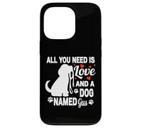 Nombre de Perro Personalizado Gus Cute Dog Pet Lover Carcasa para iPhone 13 Pro