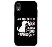Nombre de Perro Personalizado Gus Cute Dog Pet Lover Carcasa para iPhone XR