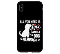 Nombre de Perro Personalizado Gus Cute Dog Pet Lover Carcasa para iPhone XS MAX