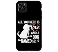 Nombre de Perro Personalizado MIA Cute Dog Pet Lover Carcasa para iPhone 11 Pro MAX