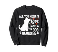 Nombre de Perro Personalizado MIA Cute Dog Pet Lover Sudadera