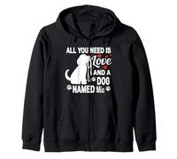 Nombre de Perro Personalizado MIA Cute Dog Pet Lover Sudadera con Capucha