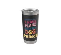 Nombre de perro Príncipe regalo personalizado Busy With My Dog Prince Vaso térmico de acero inoxidable de doble pared