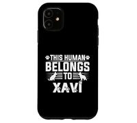 Nombre de Perro Xavi Regalo Personalizado This Human Belongs To a Carcasa para iPhone 11