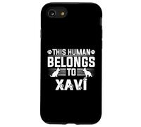 Nombre de Perro Xavi Regalo Personalizado This Human Belongs To a Carcasa para iPhone SE (2020) / 7/8