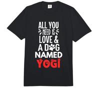 Nombre de Perro Yogi - ¡Todo lo Que Necesitas es Amor! Comfort Colors Adult Heavyweight T-Shirt