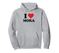 Nombre de Pila de I Heart Mora Me encantan Las Cosas Personalizadas Sudadera con Capucha