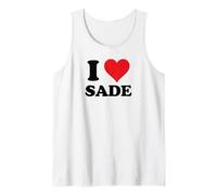 Nombre de Pila de I Heart Sade Me encantan Las Cosas Personalizadas Camiseta sin Mangas