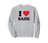 Nombre de Pila de I Heart Sade Me encantan Las Cosas Personalizadas Sudadera